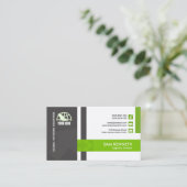 創造的でモダンな矢じりの配分兵站学 名刺 (スタンド正面)