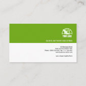 創造的でモダンな矢じりの配分兵站学 名刺 (裏面)