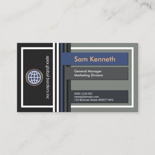 創造的でモダンなSignboardはマーケティングを張紙広告をす 名刺 (正面)