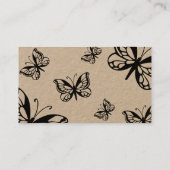 創造的で古い名刺 名刺 (裏面)