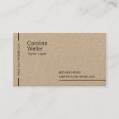 創造的で古い名刺 名刺 (正面)