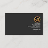 創造的で青い二進波の炎データ科学者 名刺 (裏面)