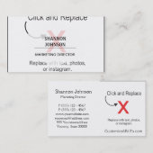 創造的で、芸術的な専門の名刺 名刺 (正面/裏面)