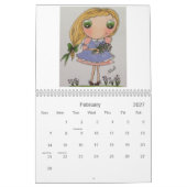 創造的なカレンダー カレンダー (2月 2027)