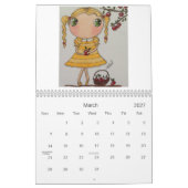 創造的なカレンダー カレンダー (3月 2027)