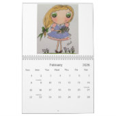 創造的なカレンダー カレンダー (2月 2026)