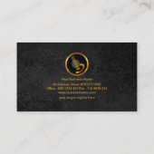 創造的なギターのスタイリッシュで青くグランジなミュージシャン 名刺 (裏面)