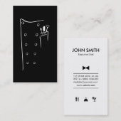 創造的なシェフの名刺 名刺 (正面/裏面)