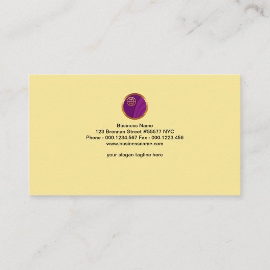 創造的なジグソーパズルの私立探偵 名刺 (裏面)