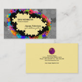 創造的なジグソーパズルの私立探偵 名刺 (正面/裏面)