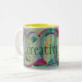 創造的なジュース ツートーンマグカップ (正面左)