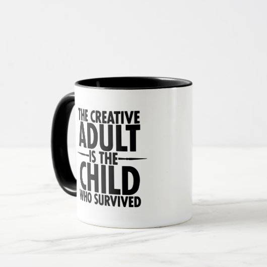 創造的なタイポグラフィのやる気を起こさせるな引用文 マグカップ (正面左)