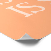 創造的なツール イラスト オレンジ ピーチ 自己ケア ポスター (角)