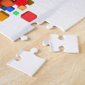 創造的なビジネスとしてBlockchainの技術 ジグソーパズル (側面)