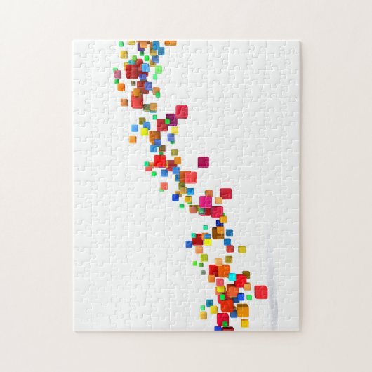 創造的なビジネスとしてBlockchainの技術 ジグソーパズル (縦)