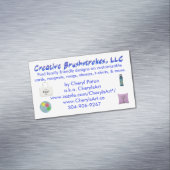 創造的なブラシストロークLLCの磁気名刺 マグネット名刺 (インサイチュ)