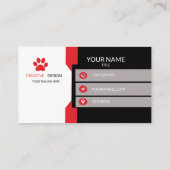 創造的なペット 名刺 (裏面)