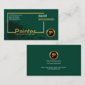 創造的なペンキのしぶきのモダンな絵画サービス 名刺 (正面/裏面)
