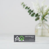 創造的なホワイトハウスの棒杭の囲いの不動産仲介業者 スキニー名刺 (スタンド正面)