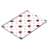 創造的なライティングのためのフラワースパイラルノートブック ノートブック (左側)