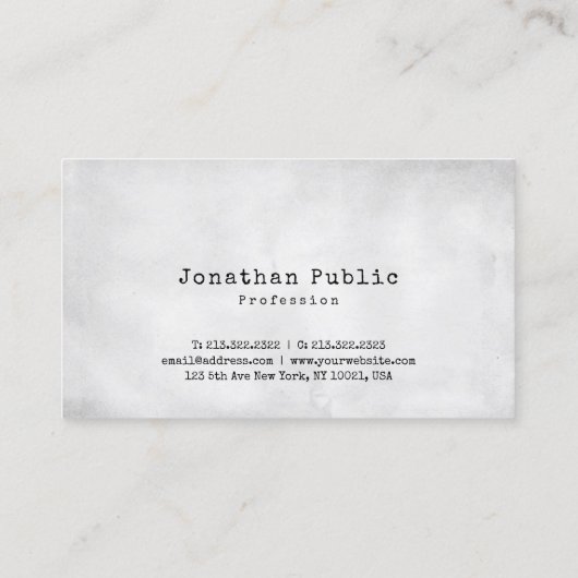 創造的なヴィンテージのデザインのかわいく明白なレトロのトレンディー 名刺 (裏面)