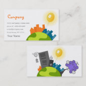 創造的な世界 名刺 (正面/裏面)