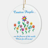 創造的な人々 セラミックオーナメント (左)