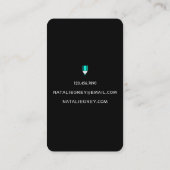 創造的な作家のコピーライターの編集者のモダンの鉛筆 名刺 (裏面)