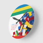 創造的な作家のブロックの解決 ラウンド壁時計 (傾斜)