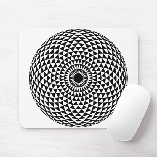 創造的な催眠性の白黒マウスパッド マウスパッド (マウス)