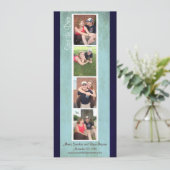 創造的な写真ブースの保存日付(スカイブルー) セーブザデート (スタンド正面)