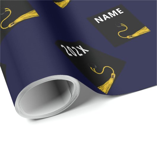 創造的な卒業ギフト ラッピングペーパー (ロールコーナー)