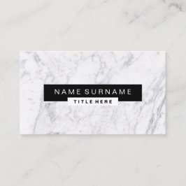 創造的な大理石の黒く及び白い名刺 名刺