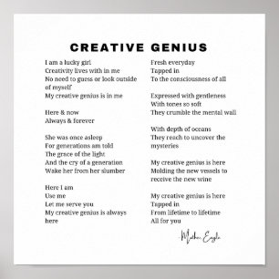 創造的な天才 inspirational 詩 壁 アート デコレーション