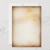 創造的な婚約パーティの招待状 招待状 (裏面)