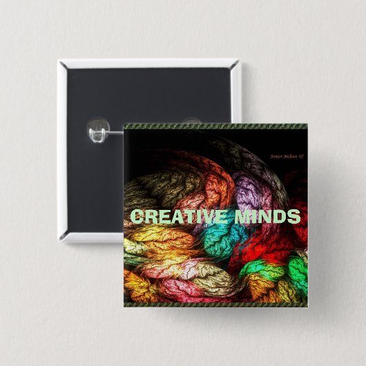 創造的な心 缶バッジ (正面&裏面)