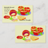 創造的な料理セット 名刺 (正面/裏面)