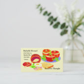 創造的な料理セット 名刺 (スタンド正面)