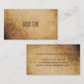 創造的な最小主義のグランジなまたは質の名刺 名刺 (正面/裏面)