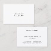 創造的な最小主義のモダンな平野のカッコいいのプロフェッショナル 名刺 (正面/裏面)