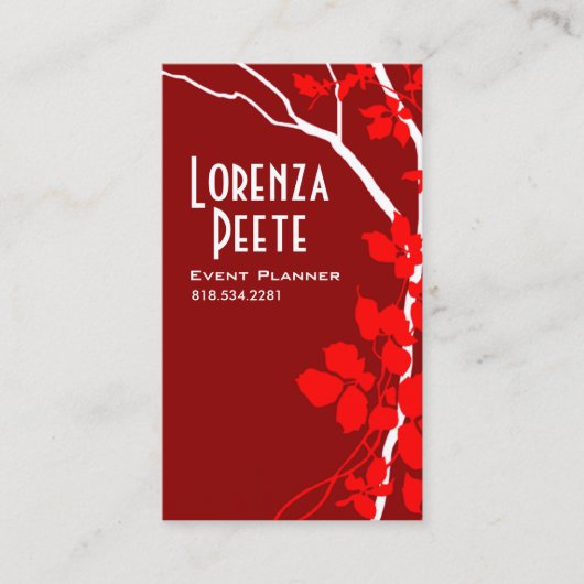 創造的な枝(イベントプランナー) 名刺 (正面)