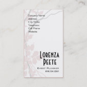 創造的な枝(イベントプランナー) 名刺 (裏面)