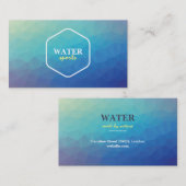 創造的な水テーマの名刺 名刺 (正面/裏面)