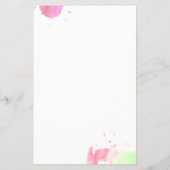 創造的な水彩画の眉毛カスタムテキスト チラシ (裏面)