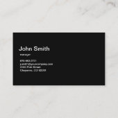 創造的な灰色によってファスナーを絞めるプロフェッショナル 名刺 (裏面)