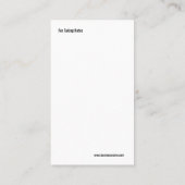 創造的な熱気の気球の乳母の名刺 名刺 (裏面)