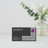 創造的な白人の直角のサプライチェーンのマネージャー 名刺 (スタンド正面)