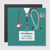 創造的な看護師卒業ギフトカード (正面/裏面)