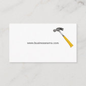 創造的な石塀の建設業カード 名刺 (裏面)