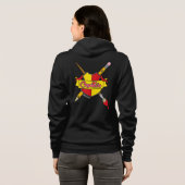 創造的な紋章 スクリューボールグラフィックス Zip-Up パーカ (裏面フル)